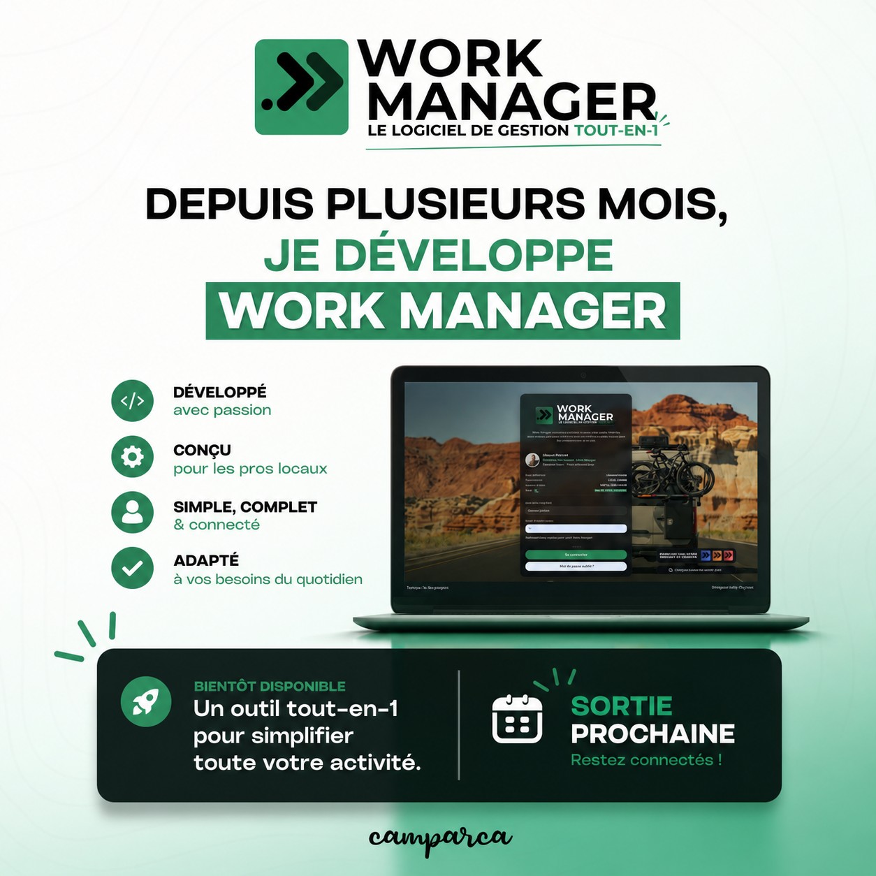 Présentation de WorkManager, logiciel de gestion tout-en-un développé pour les professionnels locaux